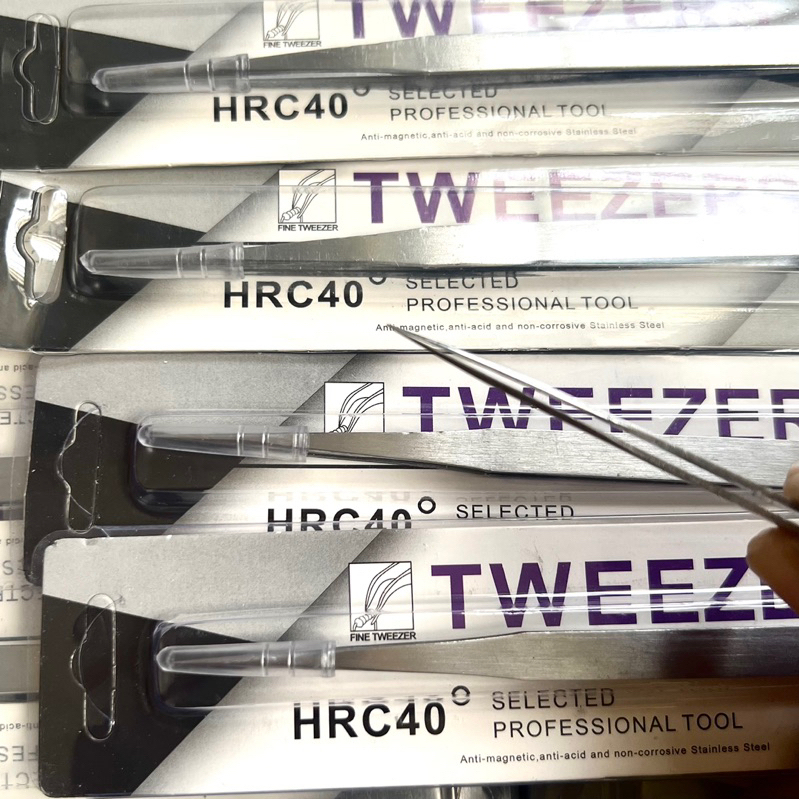 [ST-11] Nhíp Thẳng Trắng ST-11 nhọn khít chuyên nhặt lông yến, gắp linh kiện, nối mi