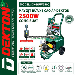 Máy rửa xe chỉnh áp dekton dk-hpw2500 điện 220v