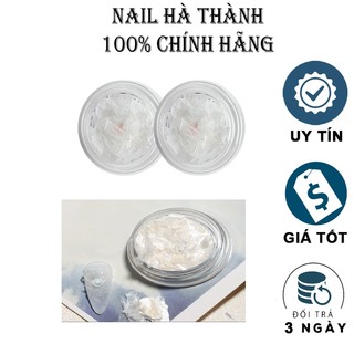 Hũ xà cừ trắng siêu mỏng trang trí ẩn móng đẹp