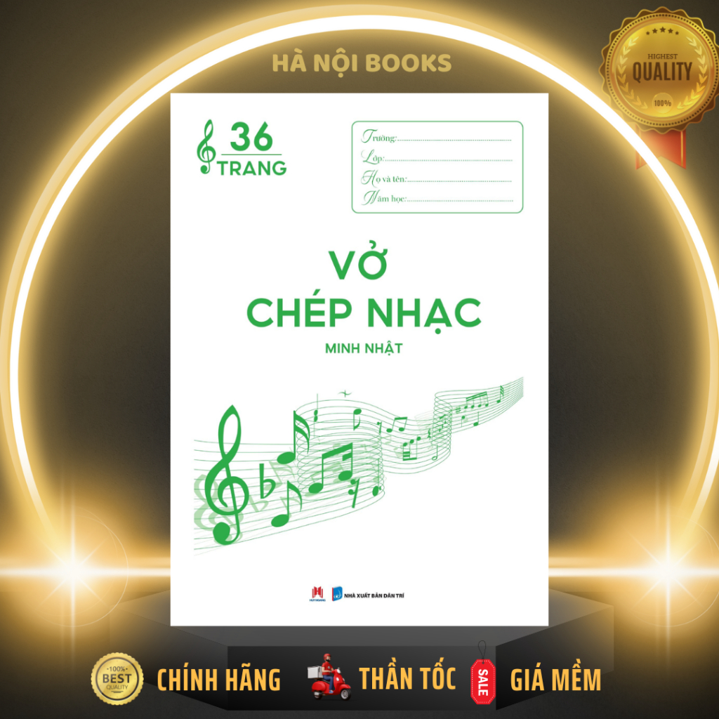 Sách - Vở chép nhạc 36 trang (Huy Hoàng)