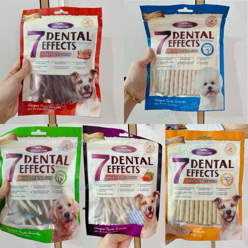 Xương gặm sạch răng cho chó  7 Dental Effects