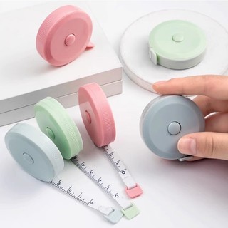 Thước dây cuộn tròn mini đa sắc dễ sử dụng
