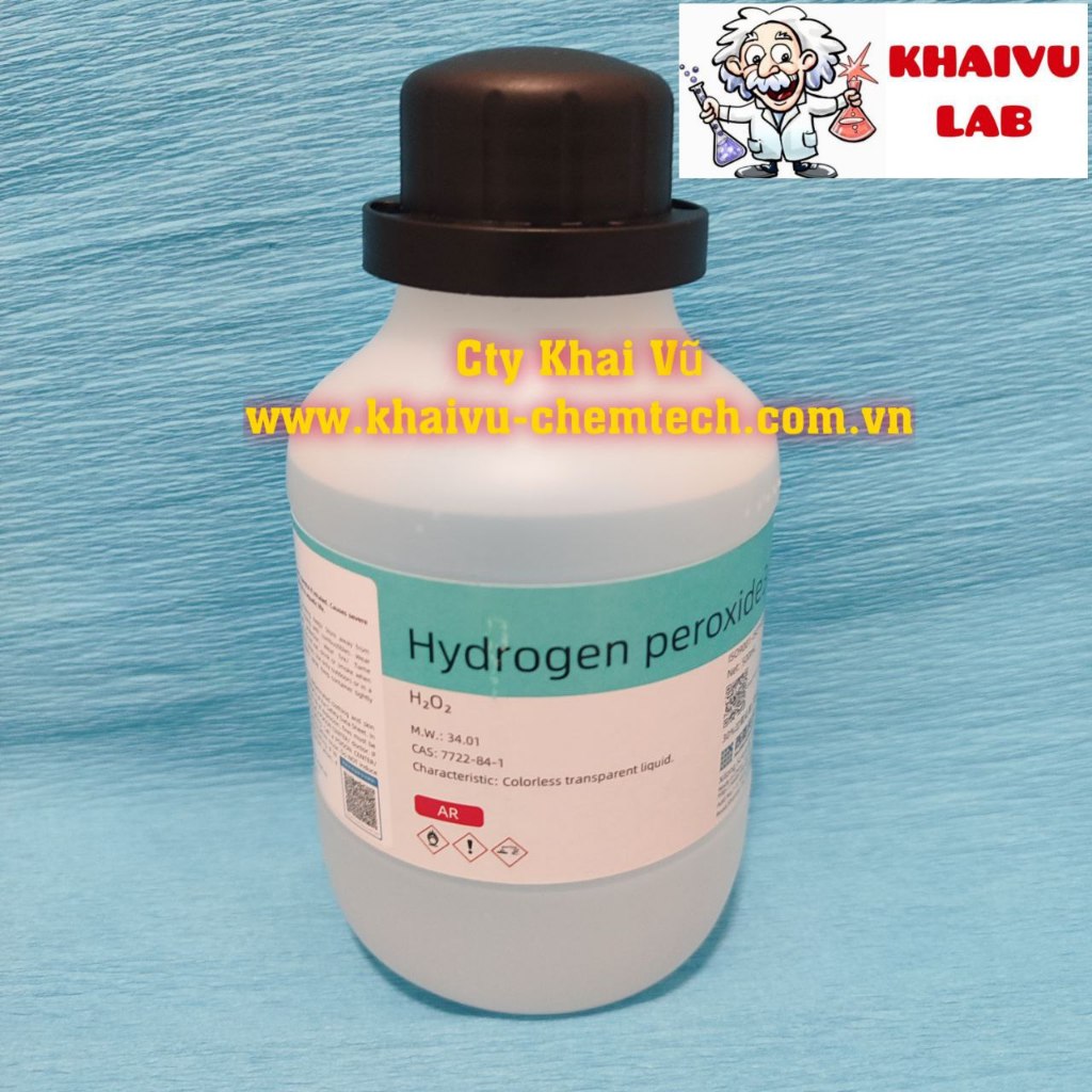 OXY GIÀ 30% H2O2 CHAI 500ML HYDROGEN PEROXIDE 30% thí nghiệm