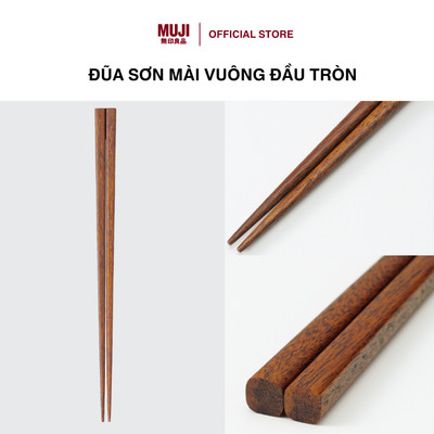 Đũa Sơn Mài Vuông Đầu Tròn 23cm MUJI