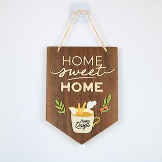 Bảng gỗ treo tường chữ home sweet home trang trí phòng khách phòng ngủ nhã nhặn sang trọng