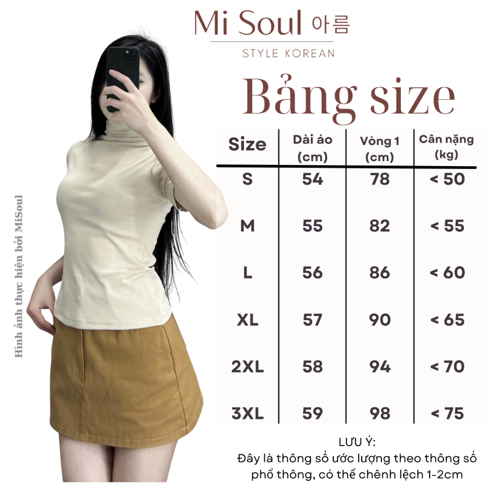 Áo Thun Cổ 3 Phân Cộc Tay Nữ BigSize MiSoul, Áo Cổ Leo Cộc Tay BigSize MiSoul 265 | BigBuy360 - bigbuy360.vn