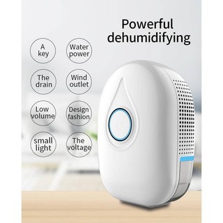 Máy hút ẩm mini bình chứa 500 ml - tự ngắt khi đầy - có cửa thoát nước - đa năng tiện dụng diện tích nhỏ - mã 1901