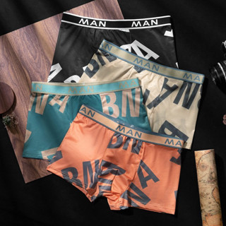 Quần lót đùi nam boxer Set 4 cái ưu đãi cao cấp chất thun cotton lụa mịn mềm mại