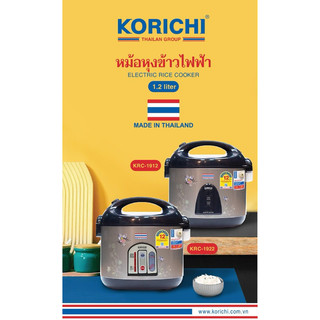 Nồi cơm điện korichi 1,2 lít krc-1912 - xuất xứ thái lan - hàng chính hãng