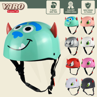 Mũ bảo hiểm nửa đầu có sừng VARO