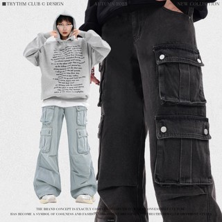 Quần jean cargo pants unisex dino twenty since 2020 phong cách hiphop đường phố mỹ - whoowap 666c