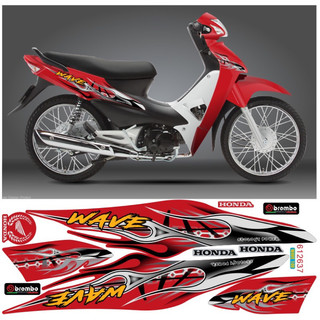Tem Rời Wave Alpha 50cc& 100cc Mẫu Lửa (2006-2016)