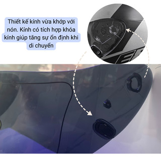 Kính thay thế mũ bảo hiểm Ego E8, E8 Plus