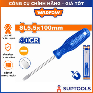 Tua vít dẹp sl5.5x100mm wadfow wsd3954 tuốc nơ vít trục vít dài 100mm