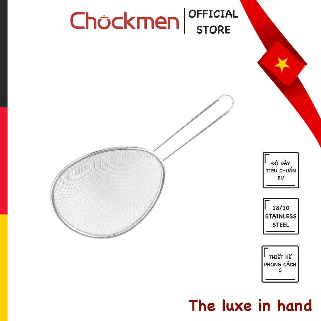 Muỗng Vớt CHOCKMEN Inox 304 Vớt Lưới Muỗng Vớt Đa Năng Nhà Bếp