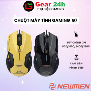 Chuột Gaming Newmen G7 Đen / Vàng Chính hãng