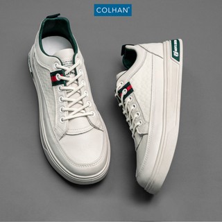 Giày Thể Thao Nam Sneaker COLHAN CS954 Đế Cao Su Siêu Êm Chất Da Cao Cấp Bền Bỉ Màu Trắng