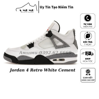 Giày thể thao jd 4 retro og ‘white cement’