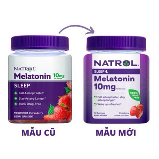 Kẹo dẻo natrol melatonin 10mg 90 viên date 2026