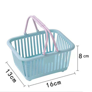  Sỉ 10 Giỏ nhựa đựng đồ có quai xách mini màu pastel ngọt ngào 