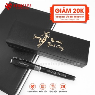 [Tặng Hộp Bút Cao Cấp] Bút Ký Kim Loại 007B  - Khắc tên logo theo yêu cầu - Quà tặng sinh nhật thầy cô giáo sang trọng