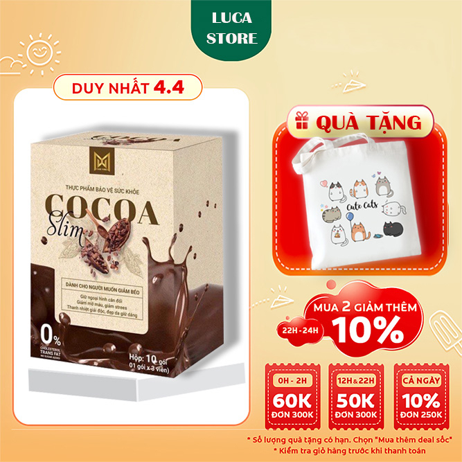 Giảm Cân Cocoa Slim Viên Uống Hỗ Trợ Giảm Cân Cấp Tốc