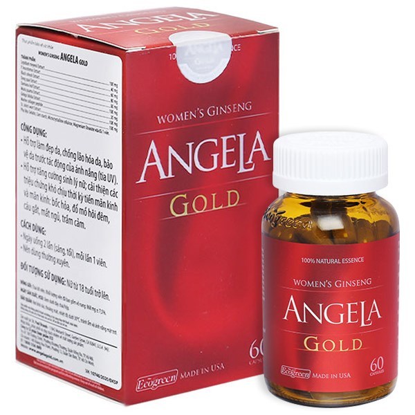 ANGELA GOLD Chai 60 viên hỗ trợ sức khoẻ nữ