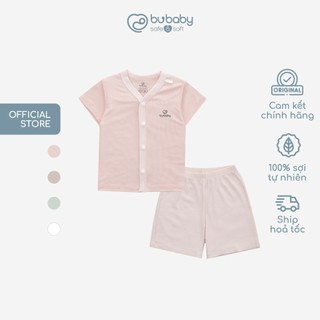 Bộ ngắn tay cài giữa xuân hè cho bé sơ sinh từ 1 đến  12 tháng - BU Siro BSR130202  | Quần áo BU Baby chính hãng