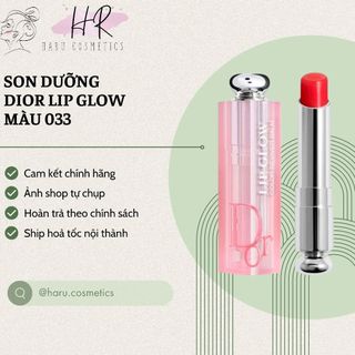 Son Dưỡng Dior 033 Addict Lip Glow 3.2g Full Box màu 033 CHÍNH HÃNG