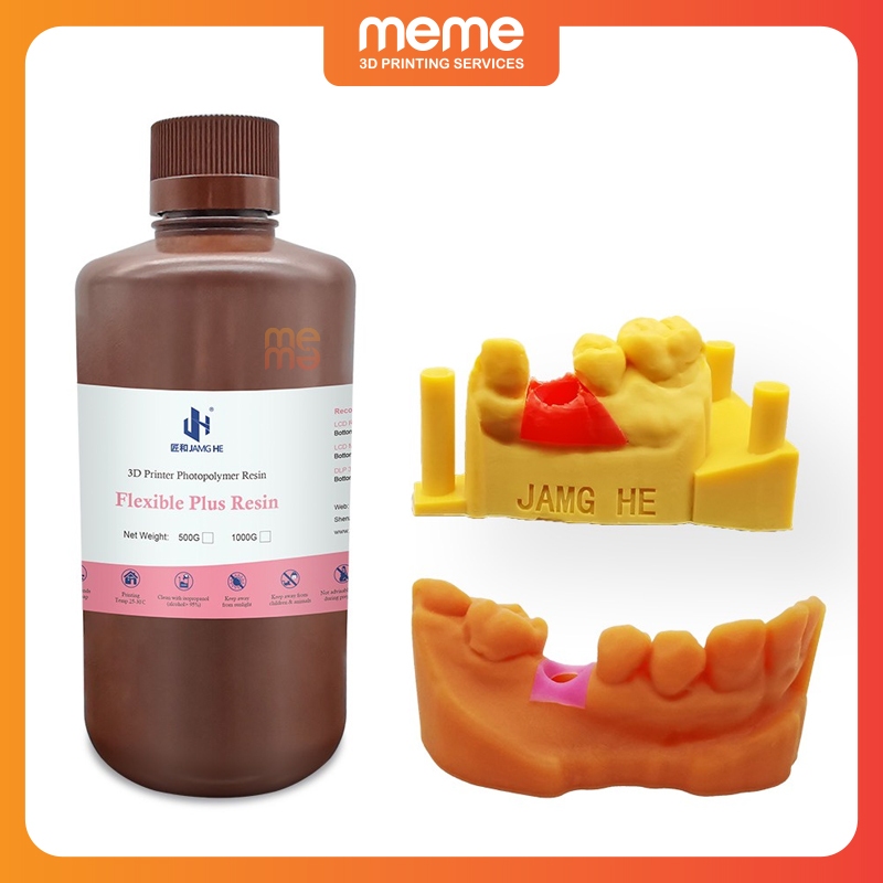 Resin nha khoa giả nướu Jamghe Flexible Plus Resin (Dental Gingiva Mask Resin) 500ml