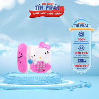 Đồ chơi điện thoại bàn mẫu doremon, hello kitty phát nhạc chạy pin cho bé - DCTP