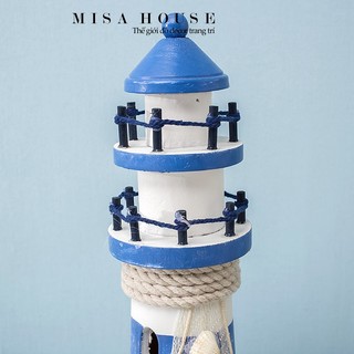 Ngọn hải đăng 23cm gỗ cđb