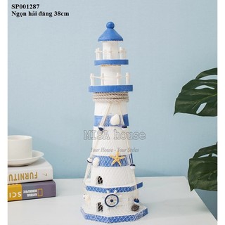 Ngọn hải đăng 23cm gỗ cđb