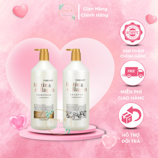 Cặp gội- biotin & collagen new torrlion phục hồi tóc hư tổn giúp tóc suôn mượt 1000ml