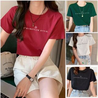 Áo thun nữ form vừa CHALLA, in chữ DTSIING nhiều màu, chất vải cotton 100% thoáng mát mềm mịn.