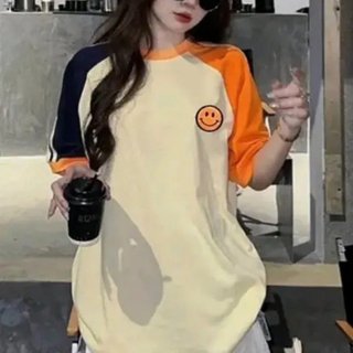 Áo thun nữ tay lỡ chất cotton khô 3158 in chữ (MẶT NHỎ ) phong cách Hàn Quốc SANI M4174
