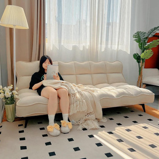 Sofa Bed Bọc Nỉ ,giường gấp thành ghế, Sofa Giường Thông Minh Có thể Gấp Lên Xuống 1m3x1m8