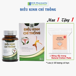 Viên uống điều kinh chỉ thống - hỗ trợ bổ khí huyết, điều hòa kinh nguyệt, rong kinh, giảm đau bụng kinh