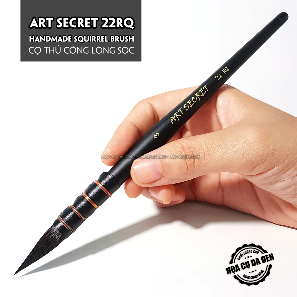 [DA ĐEN] Cọ Mop Art Secret 22RQ Lông Sóc - Hoạ Cụ DA ĐEN