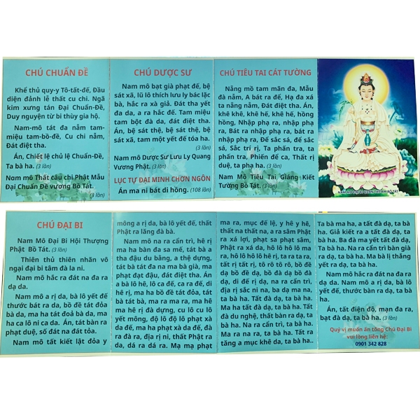 Sách - Tờ Chú Đại Bi ( Khổ Nhỏ )