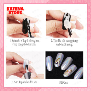Bột tráng gương dùng trang trí móng nail