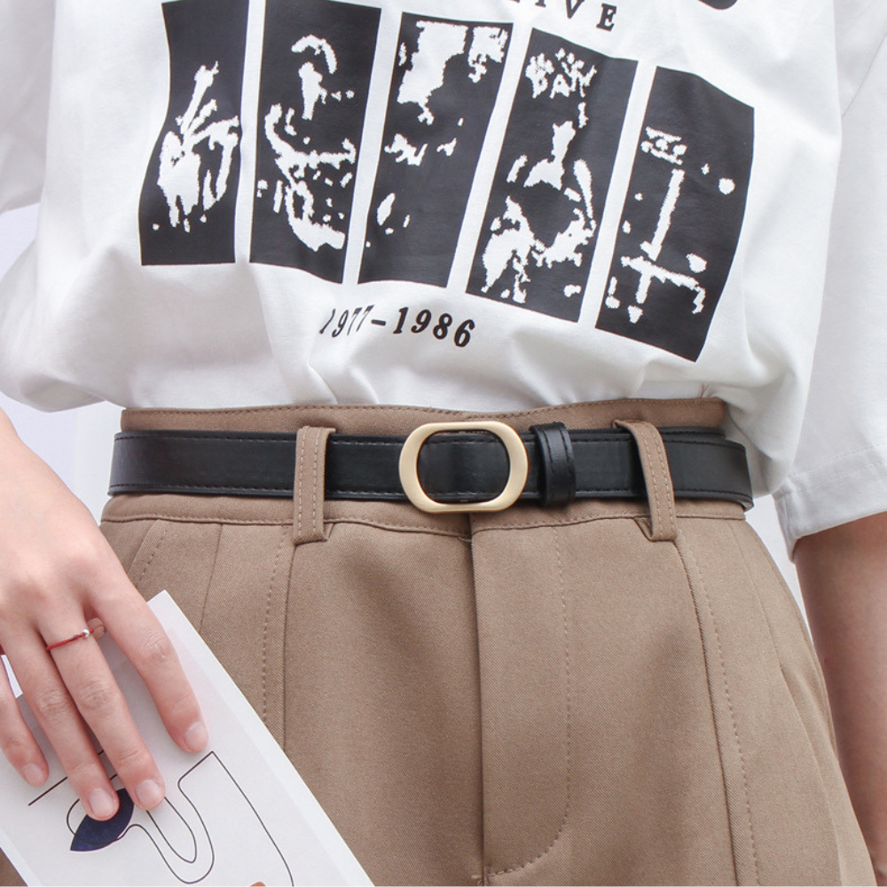 Dây thắt lưng nữ bản nhỏ, đai váy cài đơn giản dễ phối