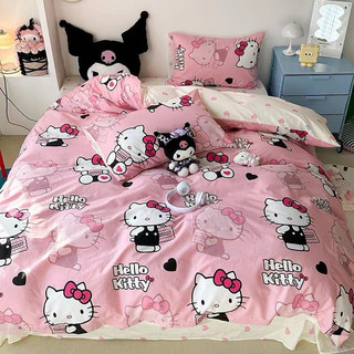 Bộ chăn ga gối Cotton living hoạ tiết hoạt hình đáng yêu