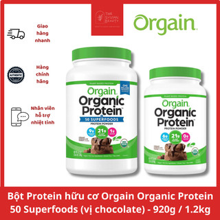 Bột Protein hữu cơ thuần chay Orgain Organic Protein 50 Superfoods - 920g / 1.2kg
