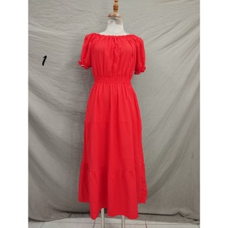 Đầm maxi tầng,tay búp