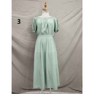 Đầm maxi tầng,tay búp