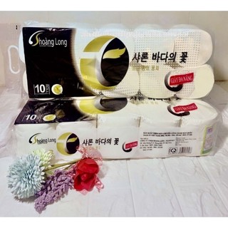 Giấy vệ sinh cuộn không lõi hoàng long . lốc 10 cuộn