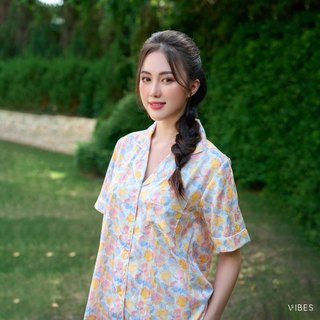 VIBES Đồ bộ Pijama dài Lụa Gấm cao cấp Hexa Long Py Set