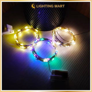 Đèn fairy light, đèn đom đóm 1m 2m 10m xài pin