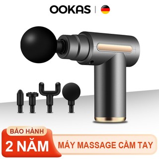 OOKAS Máy Massage Cầm Tay Mini Đa Năng  Súng xoa bóp Toàn Thân  6 cấp độ chuyên sâu vai lưng giảm đau mỏi